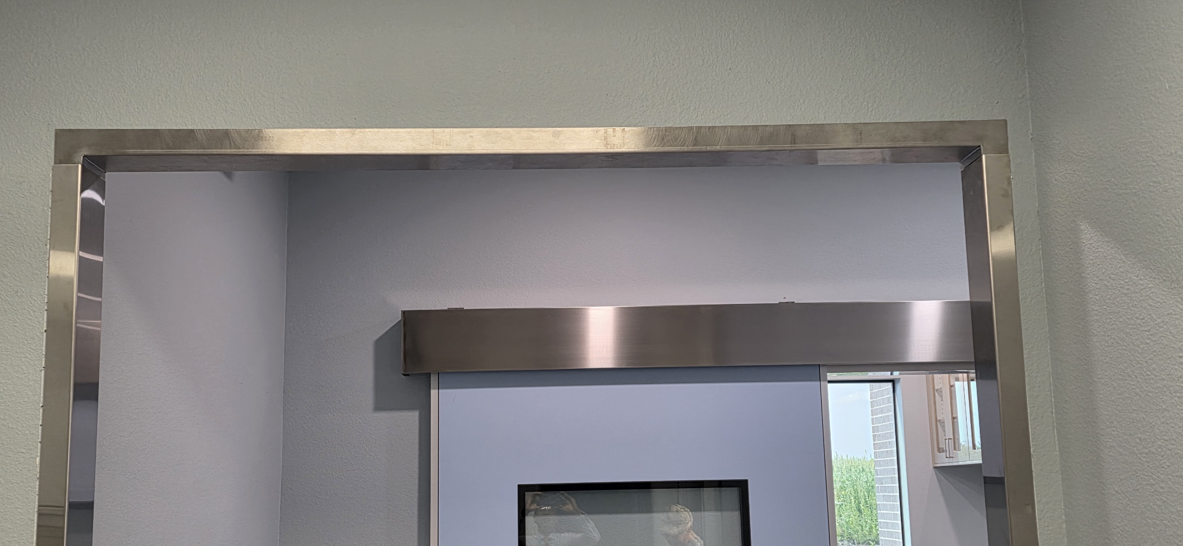 Mitered Stainless Steel Doorway